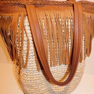 Cleobella Palms Tote brown and Tan